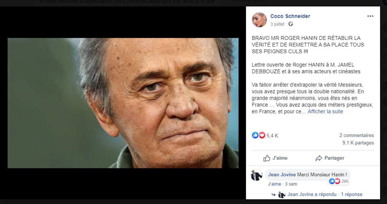 La lettre que Roger Hanin n’a jamais écrite à Jamel Debbouze