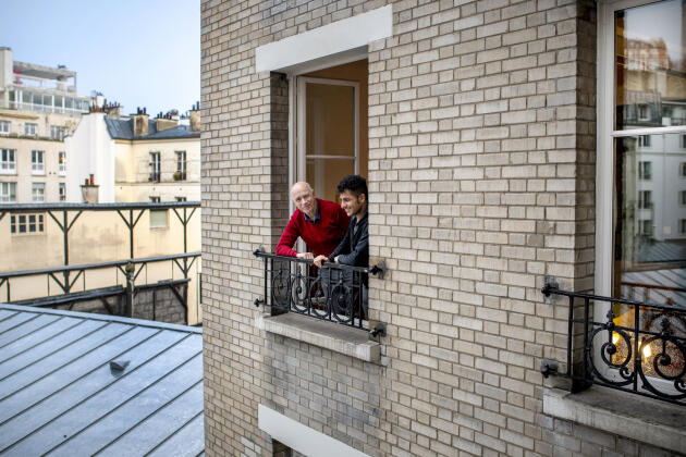 Georges Lafon et Abdul Saboor, à Paris, le 12 février.