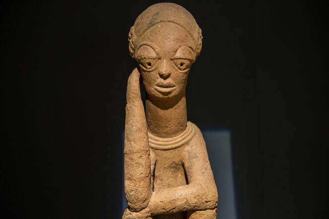 Statuette nok du Nigeria datant du IVe siècle avant J.-C. de la collection de Reginald Groux. Musée d’art et d’histoire des cultures d’Afrique de l’Ouest, le Mahicao, à Djilor, dans le delta du Saloum, au centre du Sénégal.