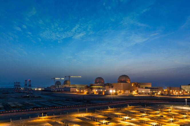 La centrale nucléaire de Barakah, aux Emirats arabes unis, le 1er août.