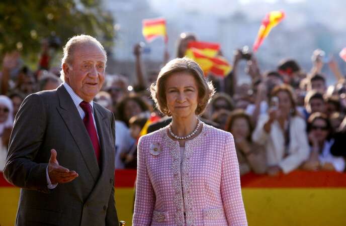 Juan Carlos et son épouse, Sophie de Grèce, à Ceuta, le 5 novembre 2007.