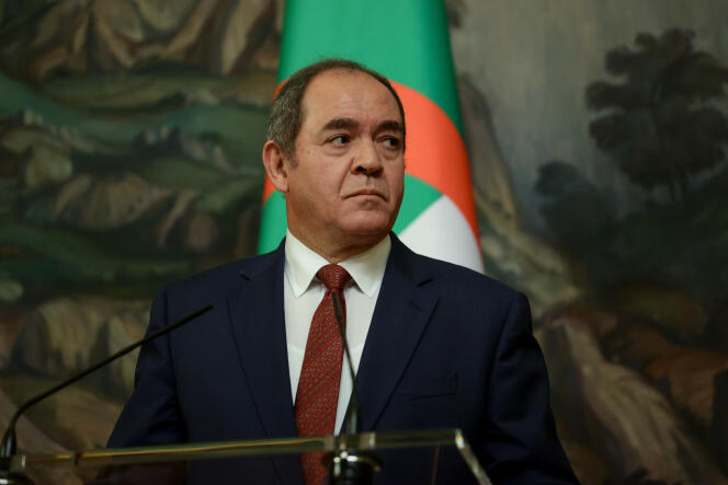 Le ministre algérien des affaires étrangères, Sabri Boukadoum, à Moscou, le 22 juillet 2020.