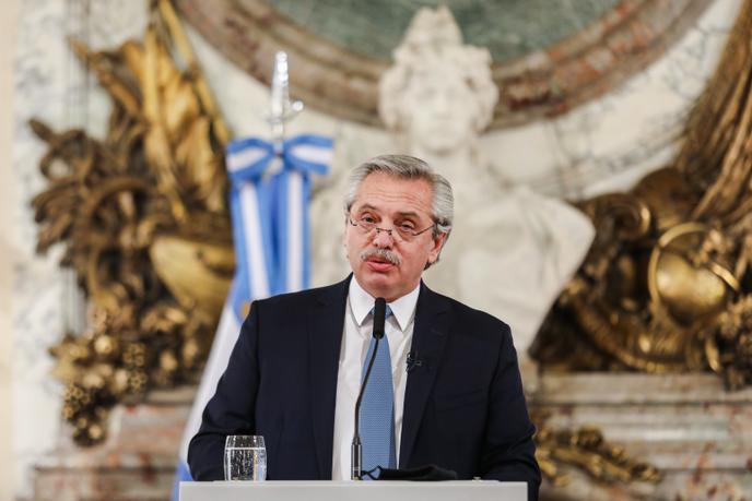 Le président de l’Argentine, Alberto Fernández, à Buenos Aires, le 29 juillet 2020.