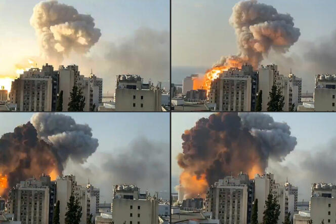 Images de l’explosion à Beyrouth, le 4 août 2020.