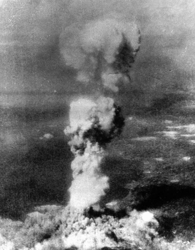 Photo du bombardement de la ville d’Hiroshima, au Japon, le 6 août 1945.
