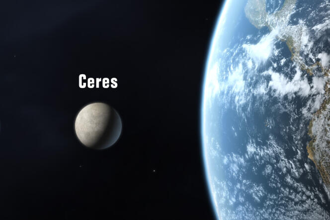 Comparaison entre Cérès et la Terre