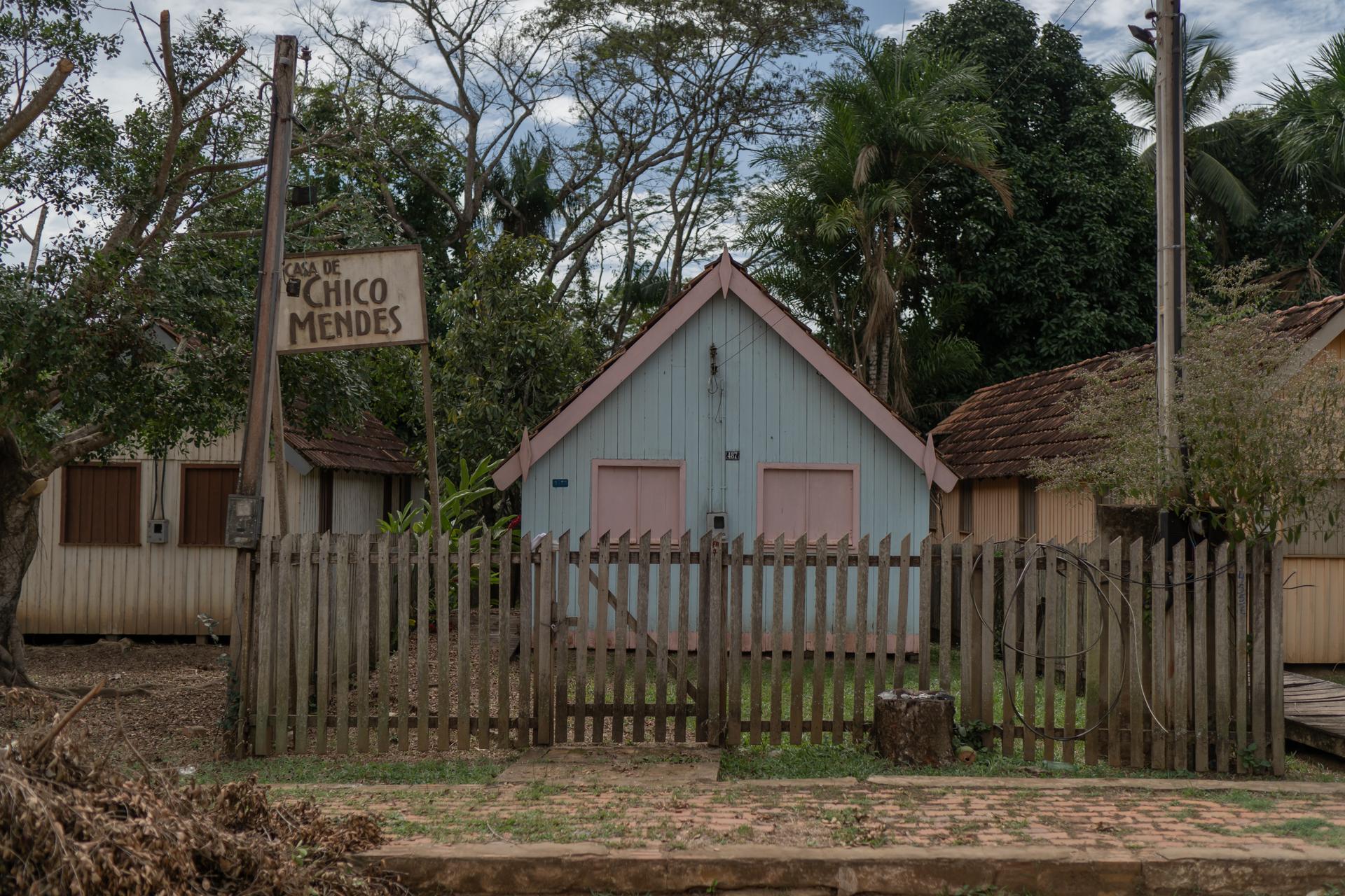 La maison de Chico Mendes, transformée en musée, à Xapuri (Etat d’Acre), au Brésil, le 26 juillet.