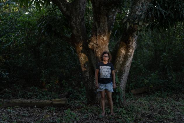 Angela Mendes, 50 ans, la fille de Chico Mendes, à Rio Branco (Etat d’Acre), au Brésil, le 1er août.