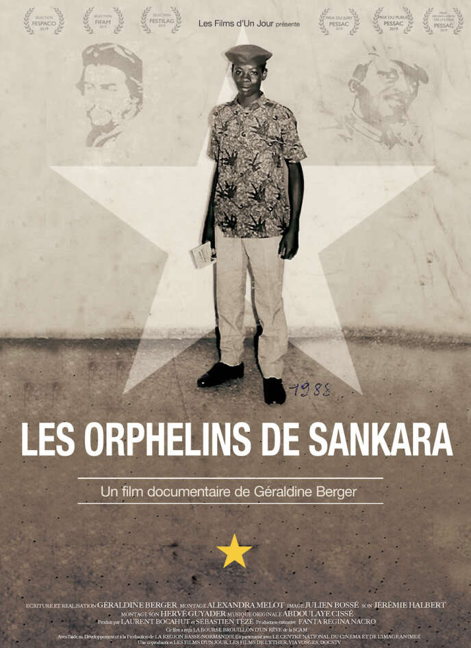 Affiche du documentaire « Les Orphelins de Sankara », de Géraldine Berger.