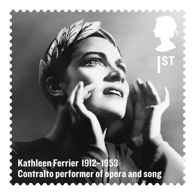 « Kathleen Ferrier 1912-1953 », timbre émis par la Grande-Bretagne (2012).