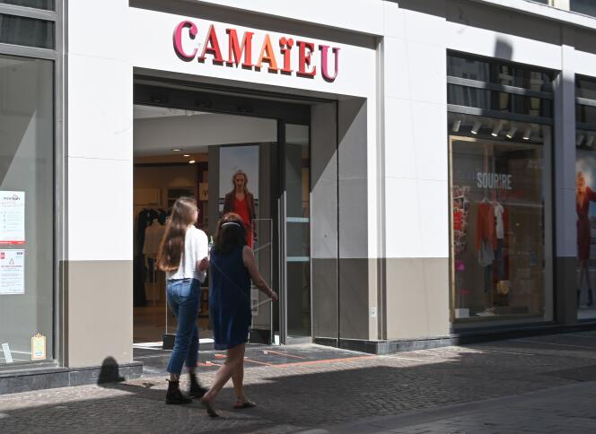 Une boutique Camaïeu, à Lille, en mai.