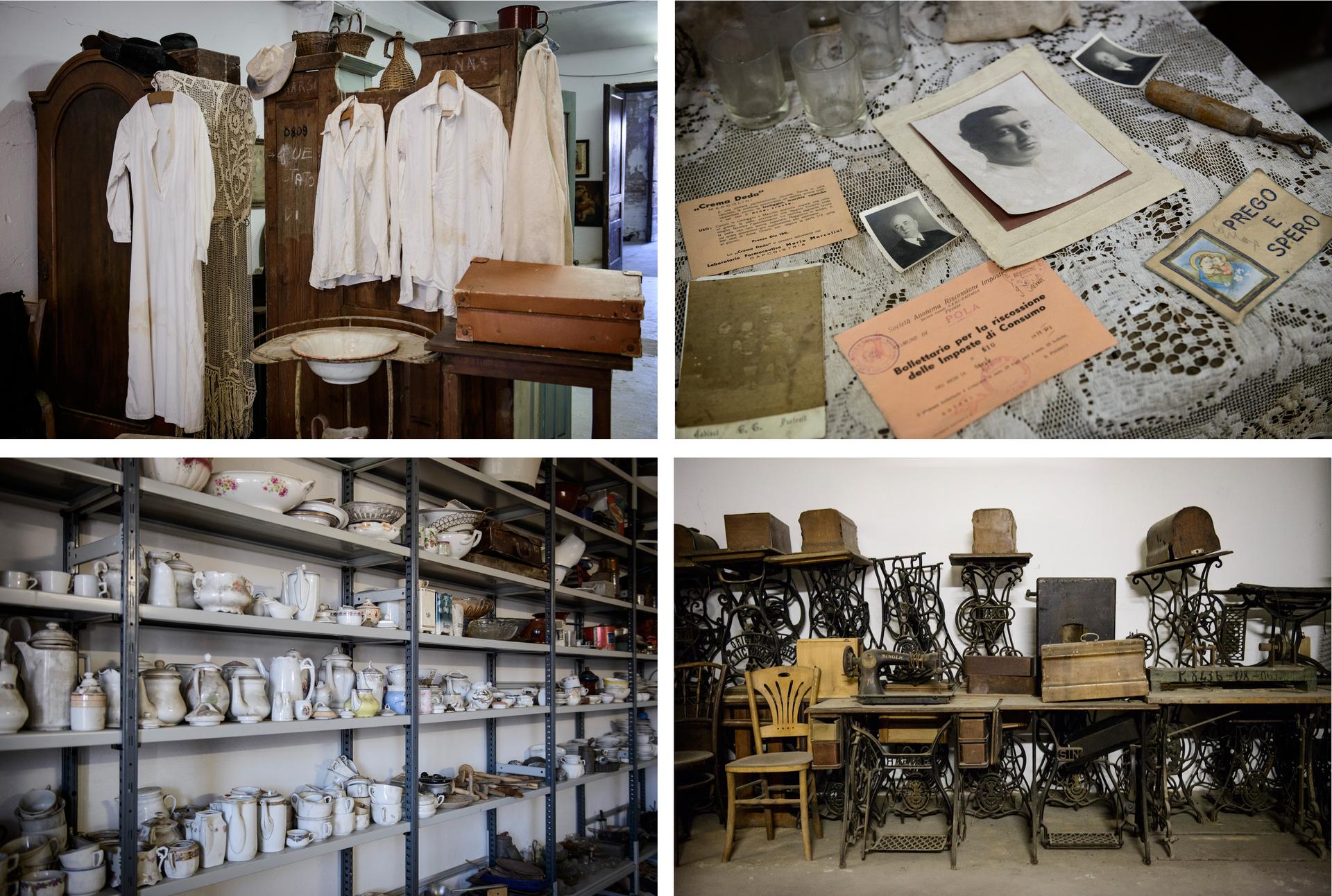 Dans le « magazzino 18 », à Trieste, le 14 juillet 2020.