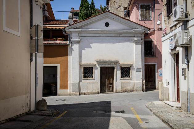 Dans une rue de Koper, en Slovénie, le 14 juillet.