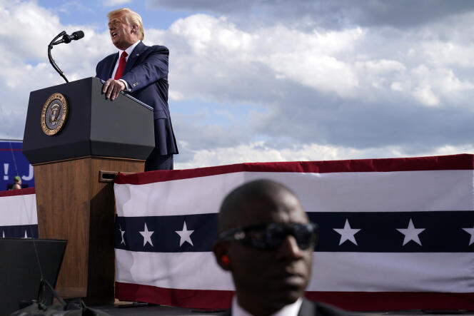 Donald Trump lors d’un discours dans le Wisconsin, le 17 août.