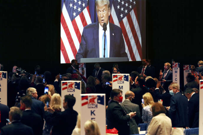 Donald Trump s'est exprimé le premier jour de la Convention républicaine, lundi 24 août.