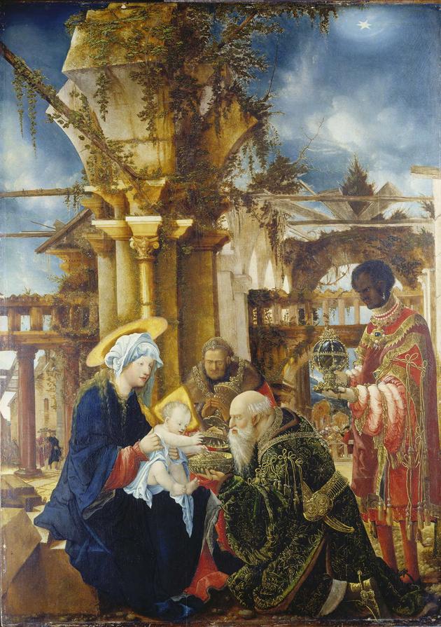« Adoration des Mages » (v. 1530-1535), d’Albrecht Altdorfer, huile sur bois, Francfort, Städel Museum.
