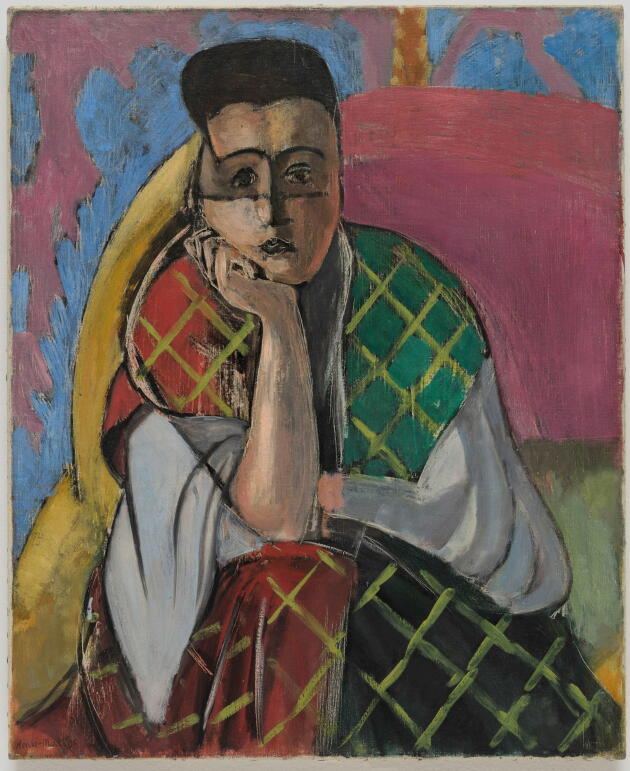 « Femme à la voilette » (1927), d’Henri Matisse, huile sur toile.