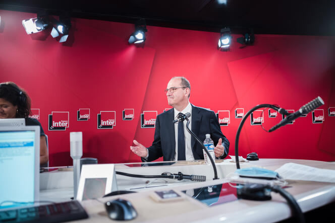 Jean Castex dans le studio de France Inter, mercredi 26 août 2020.