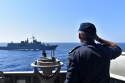 Exercice de la marine grecque, le 25 août 2020. 