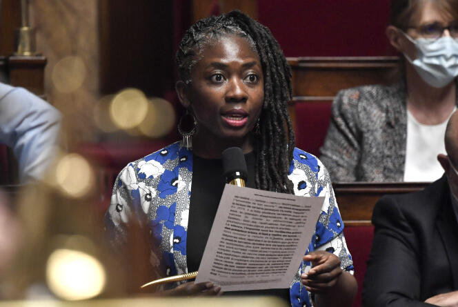 La députée de La France Insoumise (LFI), Danièle Obono, le 28 juillet à l’Assemblée nationale.