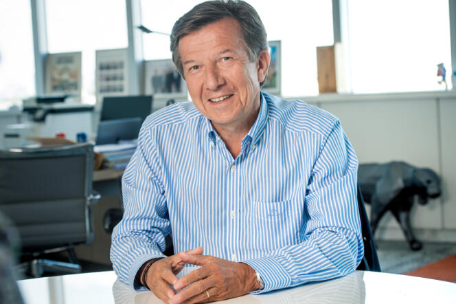 Gilles Pélisson, PDG du Groupe TF1, à Paris, en 2020.