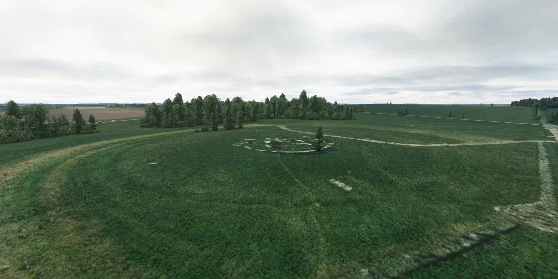 Stonehenge dans « Microsoft Flight Simulator ».