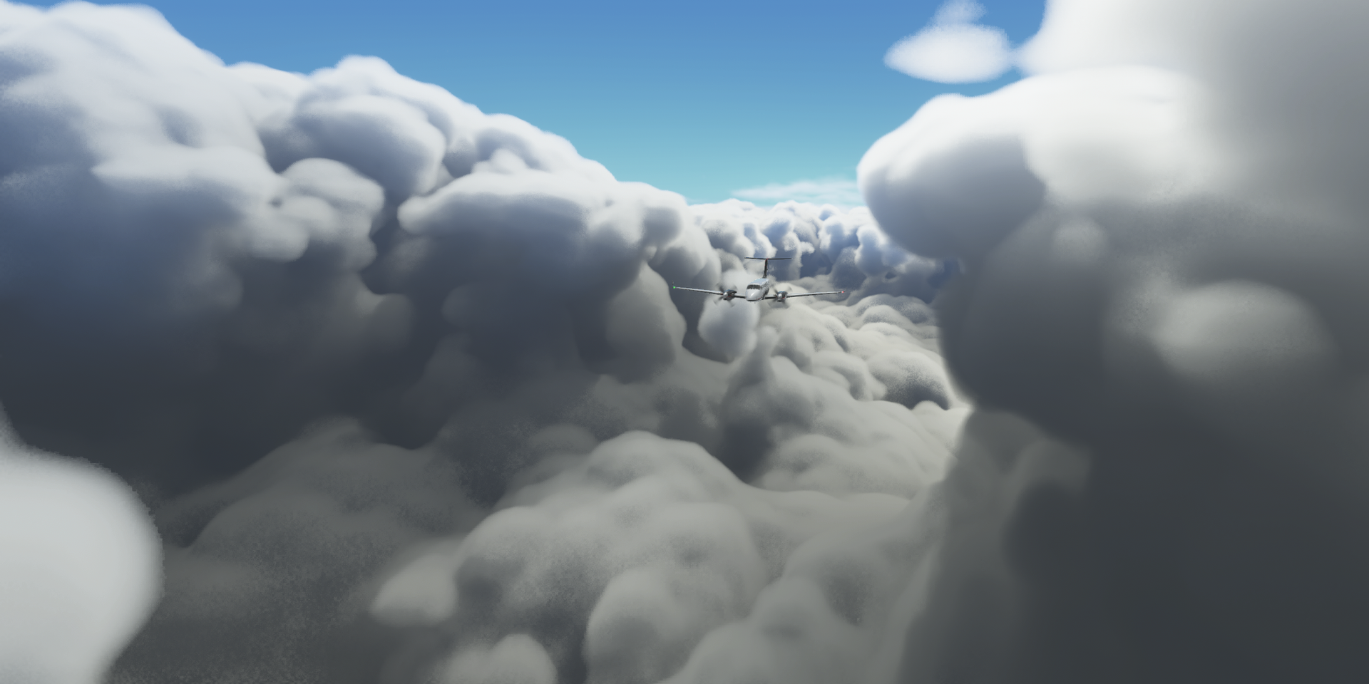 L’ouragan Laura dans « Microsoft Flight Simulator ».