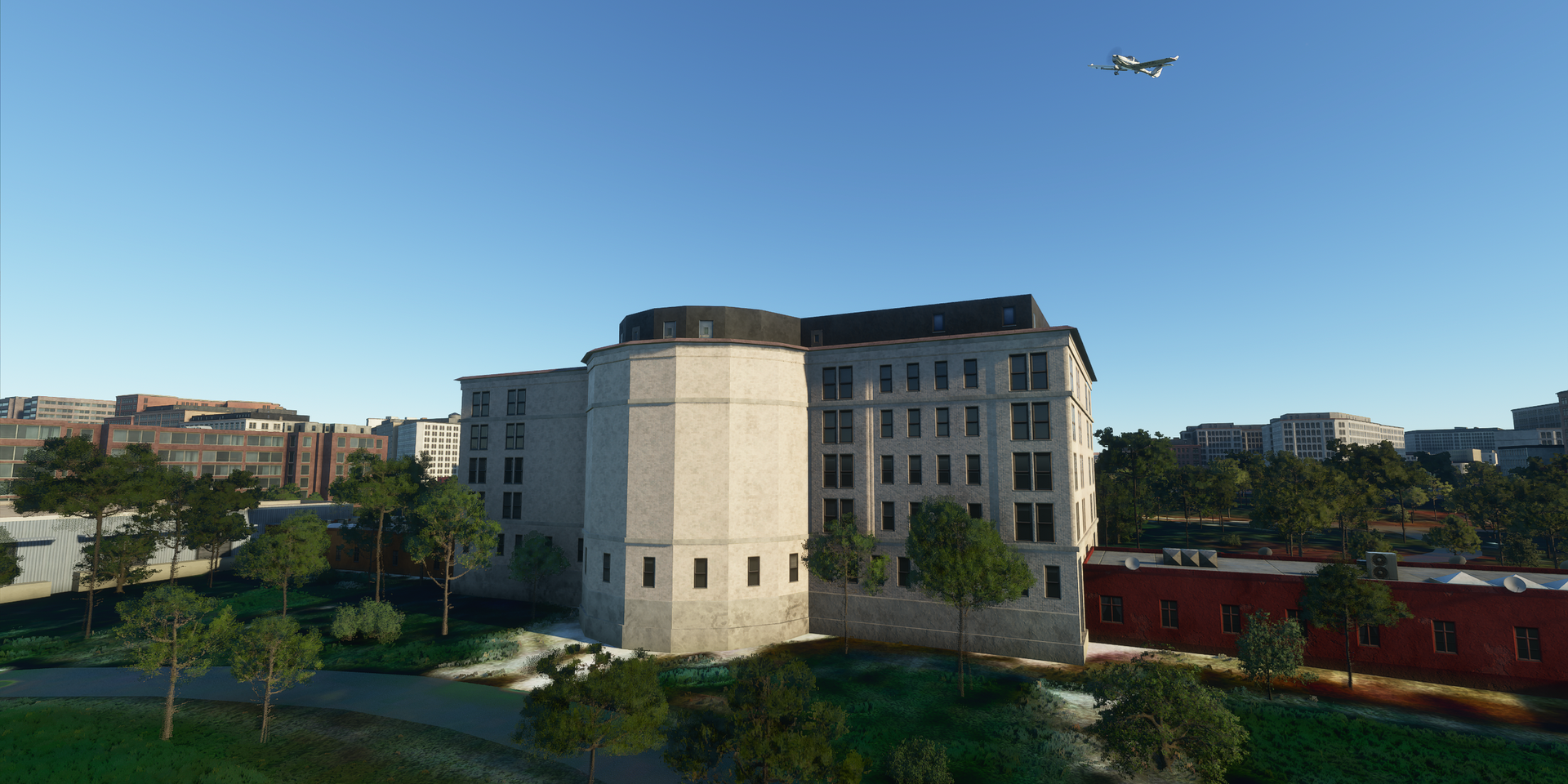 La Maison Blanche dans « Microsoft Flight Simulator ».