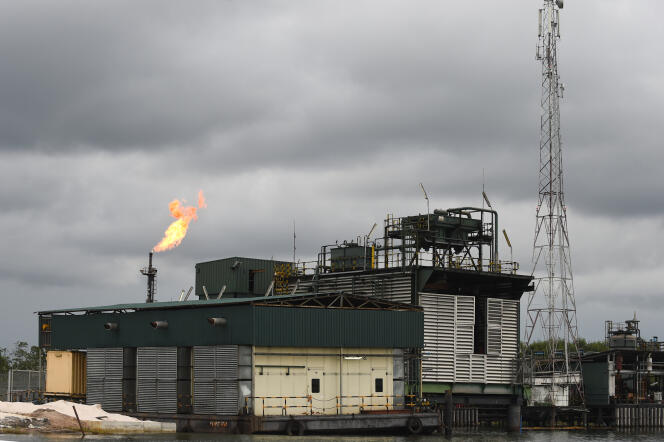 Terminal de la Compagnie nationale pétrolière nigériane (NNPC) dans la région du Delta du Niger, en mars 2018.
