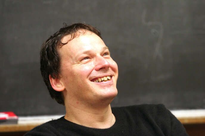 David Graeber, lors dâun de ses cours dâanthropologie Ã  lâuniversitÃ© Yale, aux Etats-Unis, en 2005.