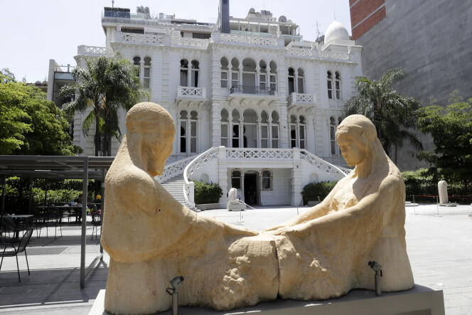 The Sursock Museum of Modern Art, in Beirut (Lebanon), whose stained glass facade was shattered by the explosion which, on August 4, 2020, devastated the city.