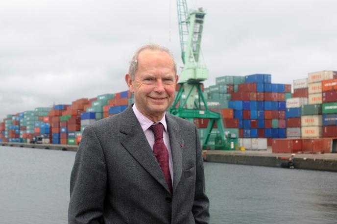 Antoine Rufenacht dans le port du Havre, en 2008.