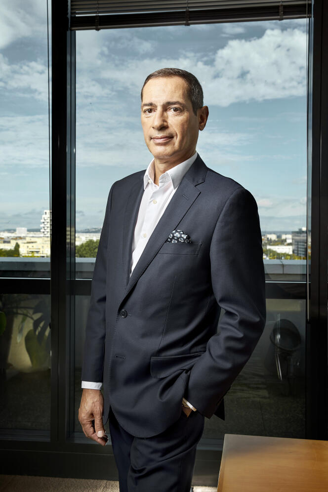 Jean-Paul Mochet, PDG du groupe Monoprix dans son bureau, le 4 septembre 2020.