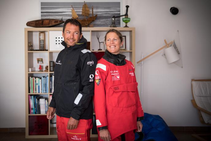 Samantha Davies Et Romain Attanasio Premier Couple Au Depart Du Vendee Globe