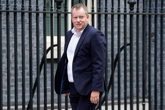 Le négociateur britannique David Frost arrive à Downing Street, le 8 septembre, pour deux jours de négociations avec l’UE.