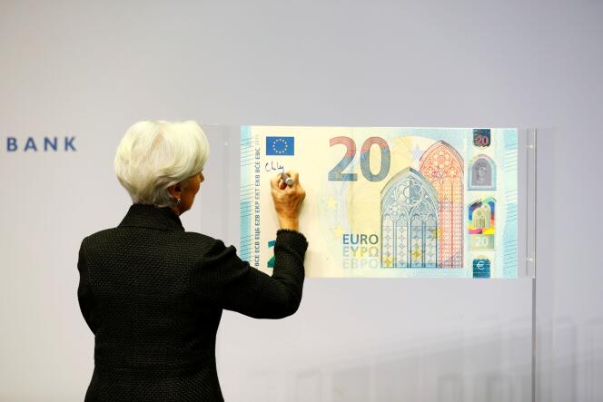 La présidente de la BCE, Christine Lagarde, au siège de l’institution monétaire, à Francfort (Allemagne), en novembre 2019.