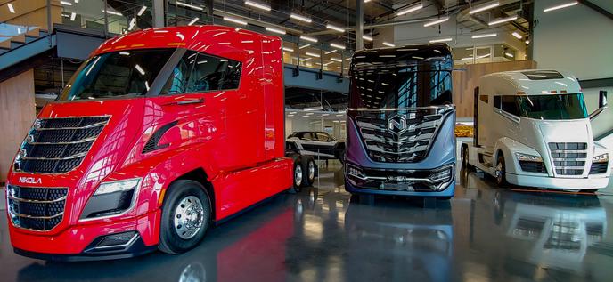 Les camions électriques du constructeur Nikola.