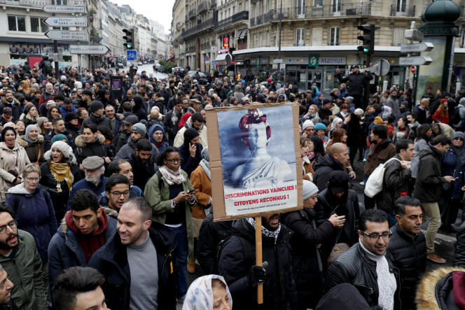 Marche contre l’islamophobie à Paris, le 10 novembre.