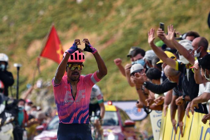 Le Colombien Daniel Martinez, vainqueur de la 13e étape, a fait sa déclaration d’amour au Tour à l’arrivée.
