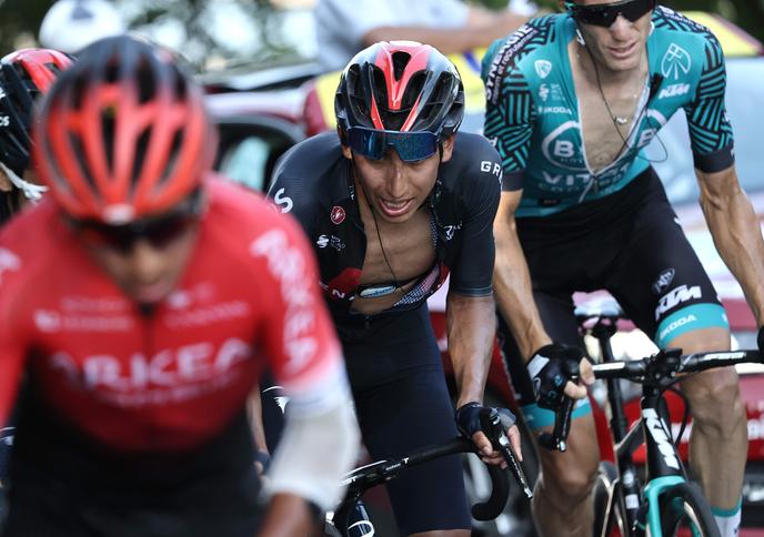 Egan Bernal a perdu le Tour de France, dimanche sur les pentes du col du Grand Colombier.