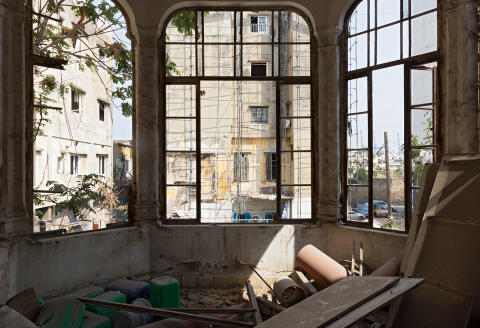 Destruction at an abandoned old apartment in the Karantina district, in Beirut, Lebanon, Saturday, September 5, 2020.