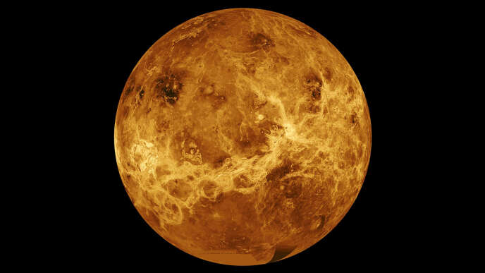 Vénus, prise en photo par la sonde Magellan, de la NASA.
