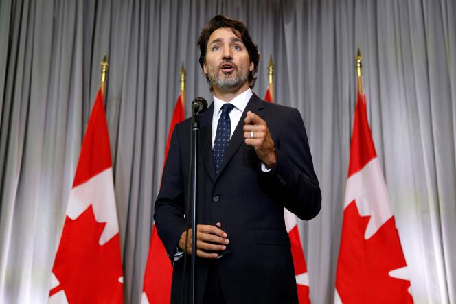 Le premier ministre canadien, Justin Trudeau, le 14 septembre à Ottawa.
