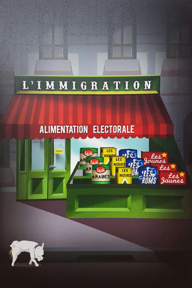 « L'immigré : l'alimentation électorale » (2013), d’Ali Guessoum.