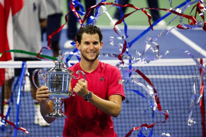 Premier trophée du Grand Chelem pour Dominic Thiem, dimanche 13 septembre, à New York.