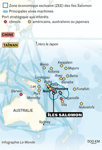 Pekin crée la division aux îles Salomon