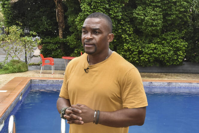 Eric Moussambani à Malabo, la capitale de la Guinée équatoriale, le 12 septembre 2020.