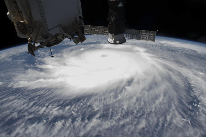 La Station spatiale internationale (ISS), en orbite au-dessus du golfe du Mexique, le 26 août.