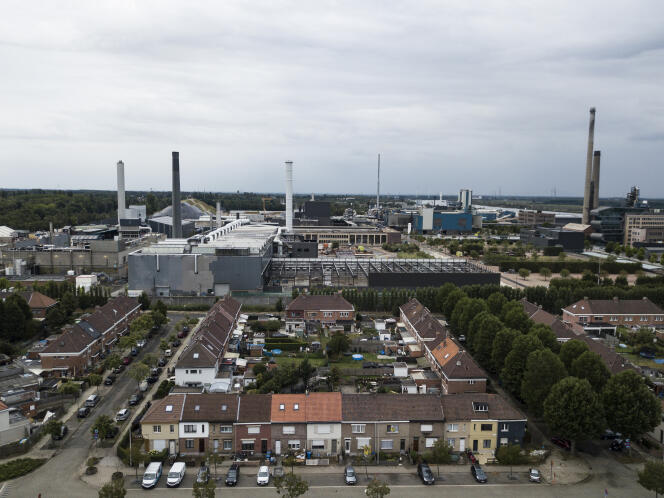 L’usine Umicore d’Hoboken, à Anvers, le 19 août.