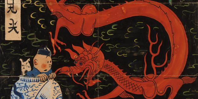 Une illustration du « Lotus bleu » provoque une âpre querelle parmi les experts de Tintin